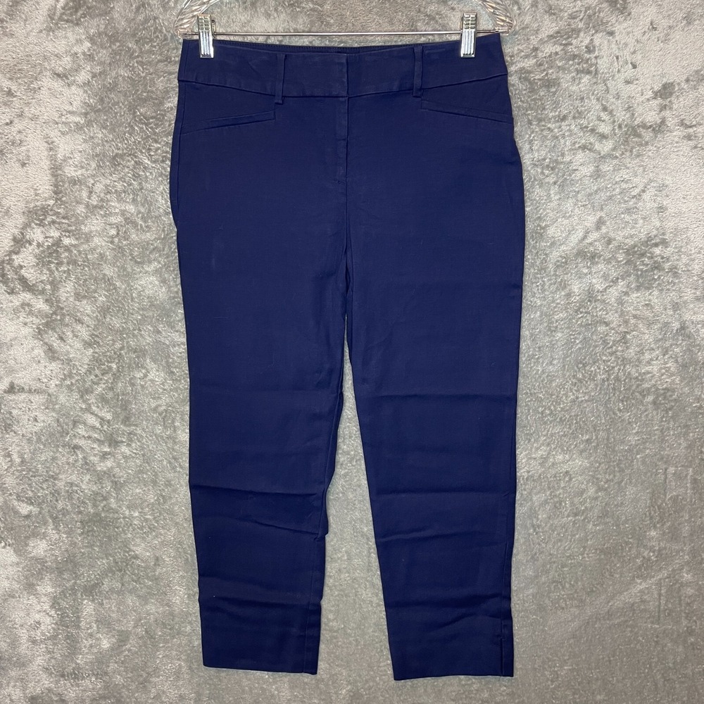 LOFT Women Julie Riviera Chino Pant 4 Minimalist Coastal Nautical Cape Cod